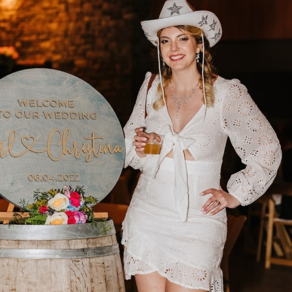 White Eyelet Dress with Cutout From SHEIN